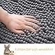 zeostmont Meerschweinchen Unterlage 60×40 cm mit Waschbeutel – Waschbare Käfigeinlage & Saugfähige Käfigmatte für Kaninchen, Kleintier Decke, PIPI Pads Zubehör (Dunkelgrau)