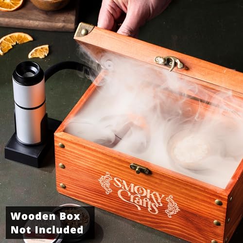 Smoky Crafts Smoking Gun Food Smoker with Wood Chips - Smoke Gun for Cocktails and Food - Coctail Smoker Gun