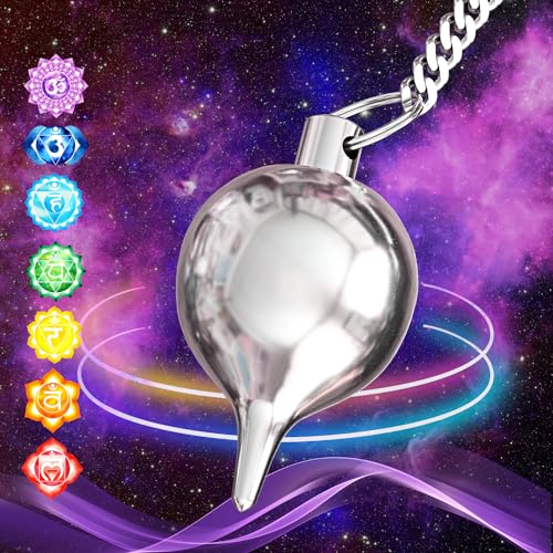 Pendolo Esoterico Goccia d’Acqua in Ottone Argentato – Pendolino Radioestesia Divinatorio Universale - Garantito a Vit