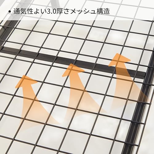 LunarLight スチールパイプベッド ベッドフレーム PB-S-DBR の商品画像 4