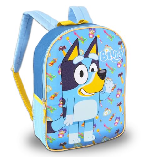 Bluey Backpack Set for Kids - Bundle with 15” School Backpack Plus Water Bottle, Stickers, More | Bluey School Bag for Girls2