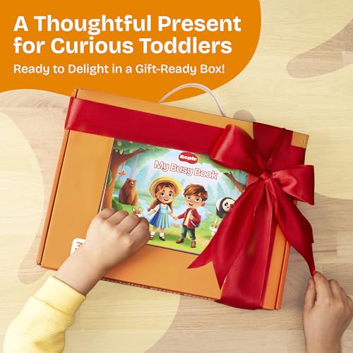 Toddler Busy Book â Montessori Activity Book for 3+ Year Olds â 14 Interactive Learning Pages with Matching, Tracing & Puzzles â Preschool Educational Toy for Fine Motor Skills & Early Development - Image 8