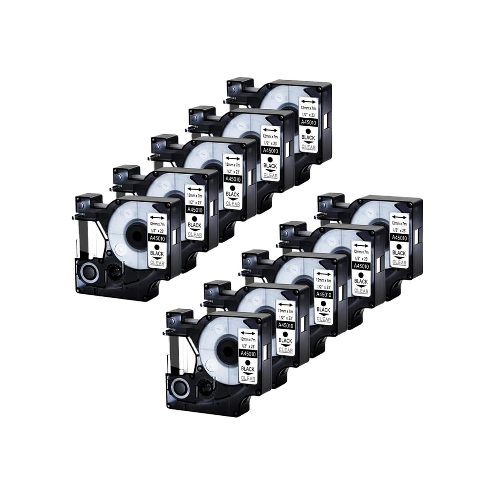 Nastri D1 45013 45010 45016 45021 Etichetta standard 6 9 12 mm Nero su