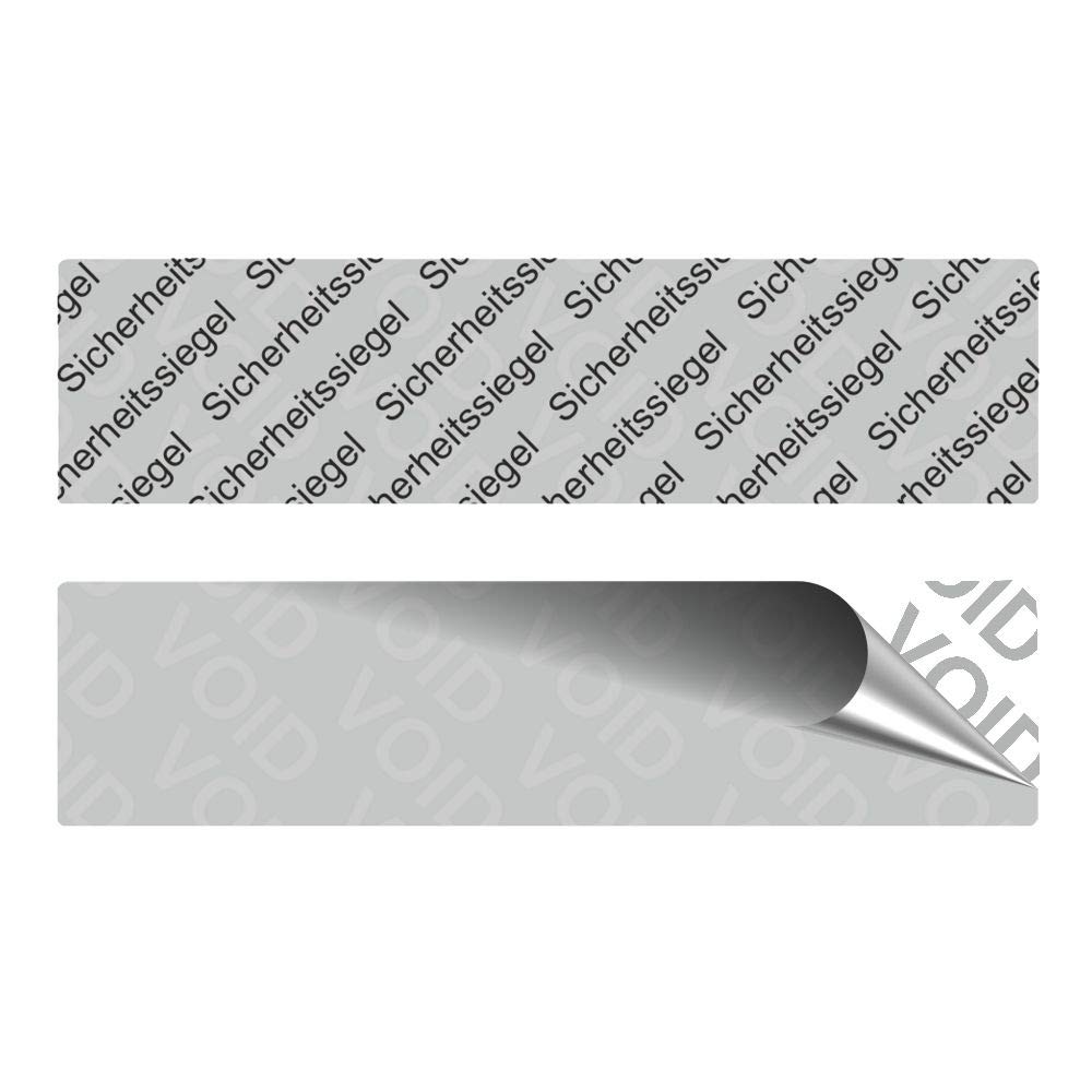VOID Sicherheitsetiketten "Sicherheitssiegel" auf Rolle - 80 x 20 mm - Schwarz (100)