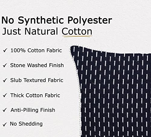 Image of mosey Cushion Covers 18 inch x 18 inch | Set of 2 | 100% Cotton Theme Cushion Covers Cushion Covers 18x18 Black