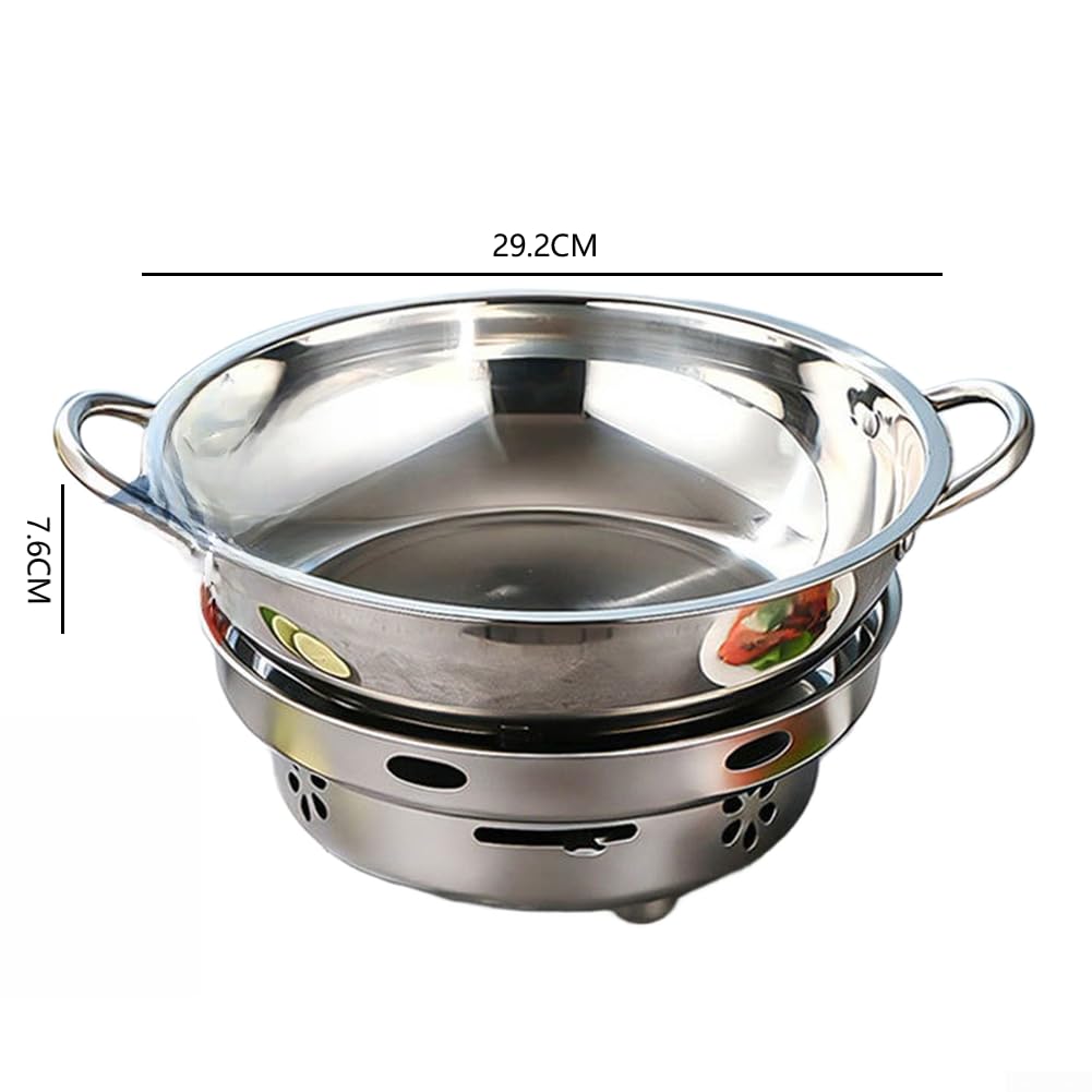 Olla Camping para acero Inoxidable 30cm Doble para cámara Olla(3Pcs)