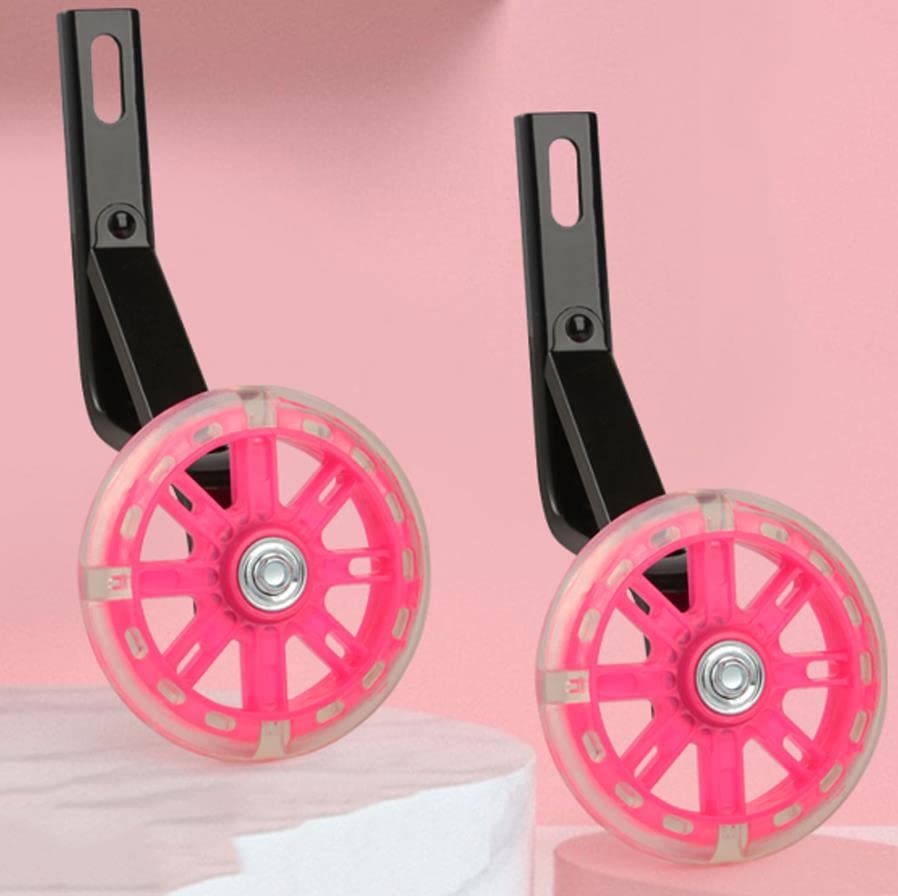 Ruedas de entrenamiento para bicicleta DubMag tamaño 12 pulgadas color rosa miniatura 1