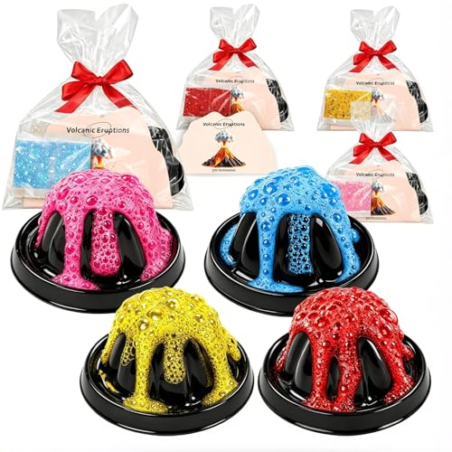 Seivhat 24Pcs Volcano Eruption Science Kit STEM Science Experiments Bulk Party Favors Classroom Prizes Goodie Bag Stuffers Gifts Exchange for Boys and Girl