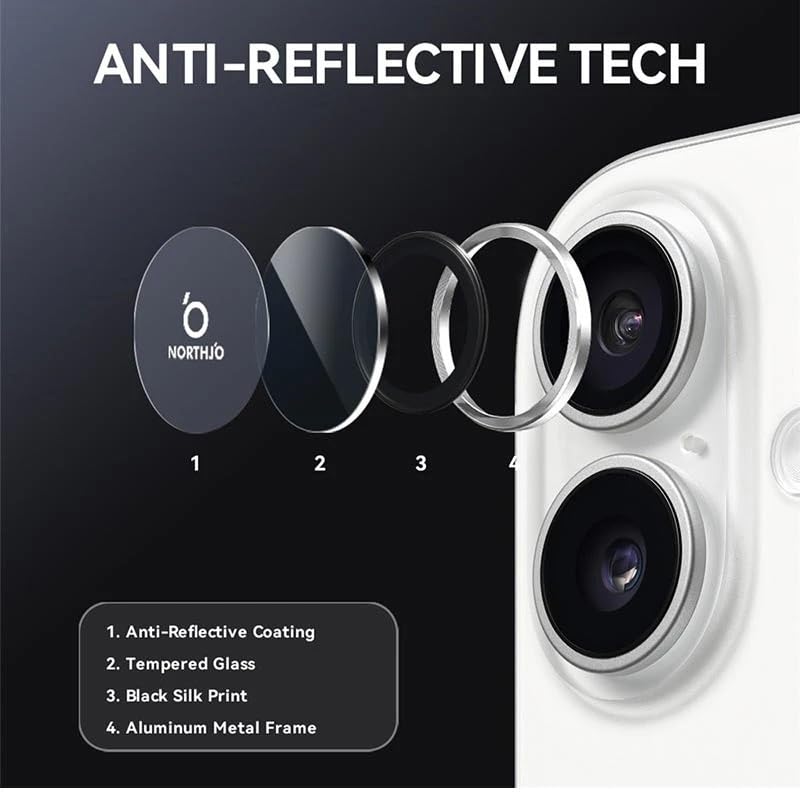 Image of ZARALA Camera Lens Frame Glass Compatible with REDMI 15C 5G Tempered Glass Aluminum Alloy Frame Individual Camera Lens Protector Cover Silver