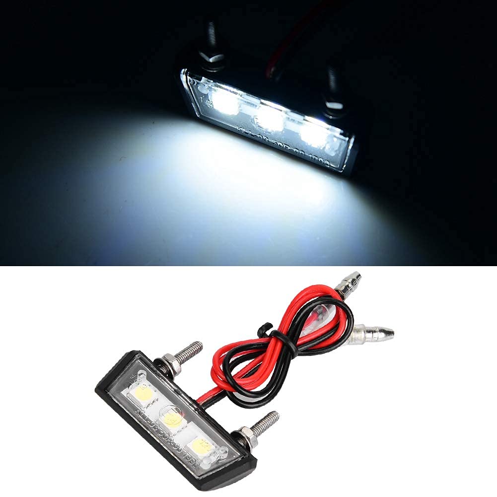 Luce LED Portatarga Moto - 12V Bianco, Impermeabile, Universale