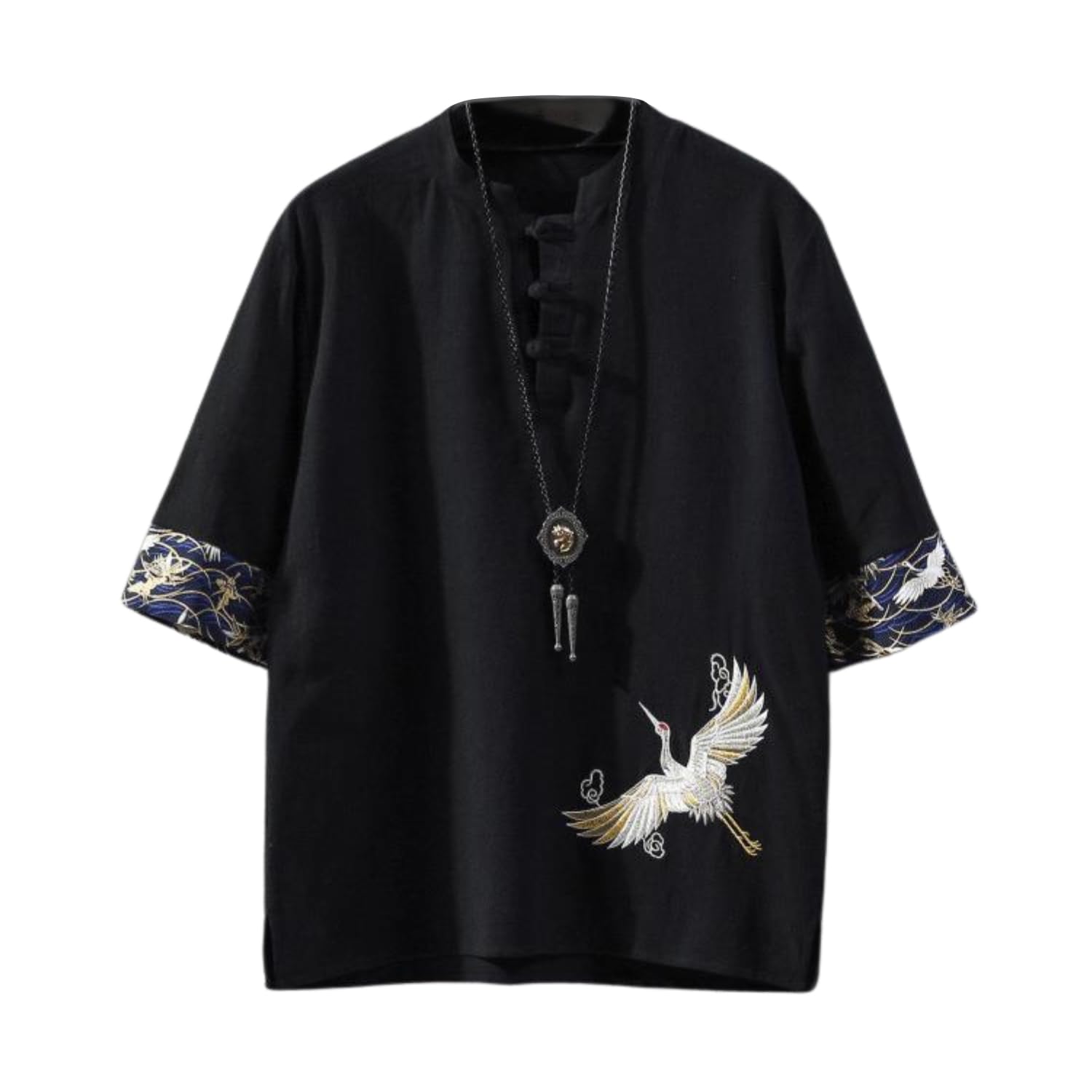 [foveitaa] メンズ 夏服 シャツ Tシャツ リネン シャツ 半袖 綿麻…