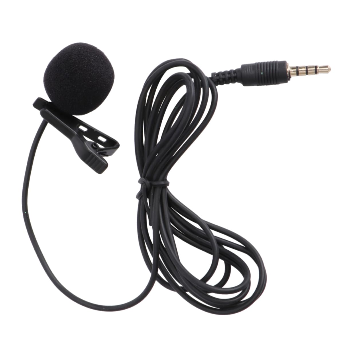 Hemoton Metal Lapel Mic Condenser Phone Wide Frequency Response Clip-on for Chatting Recording