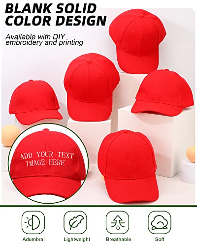 Image of Foaincore 36 Pack Blank Baseball Cap Bulk Adjustable Back Strap Sublimation Hats Plain Unisex Trucker Hat for Men Women
