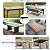 UERRYRS Outdoor Furniture Cover Waterproof 84 x 28 x 4 inch/LxWxH General Purpose Outside Dining Table and Chair Set Covers Anti-UV Patio Sectional Couch Cover 210x70x10 cm, Black