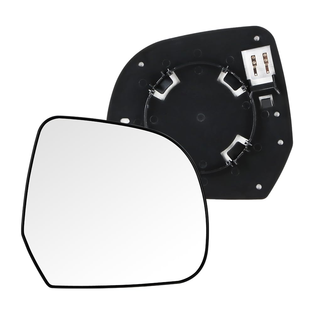 SENZEAL Vetro a specchio sostituzione per Nissan Micra K13 2010-2017 Leaf 2010-2012 Dacia Duster 2010-2013 Lodgy Dokker 2012-2021 Specchio Esterno Riscaldabile Adatto Lente di Retromarcia(Destro)