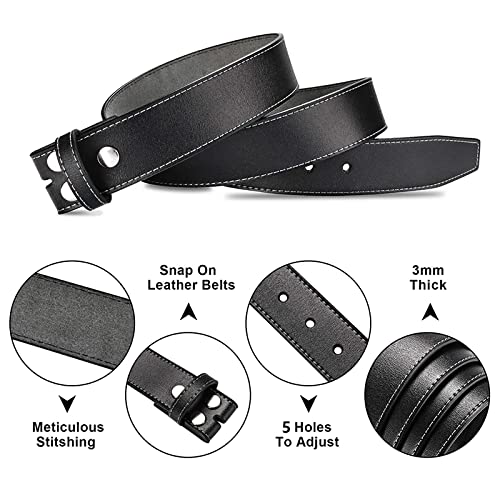 Men Leather Belt Unique Design Replacement Belt Strap Without Buckle Close Skin Feeling for Elegant Men as Gift2