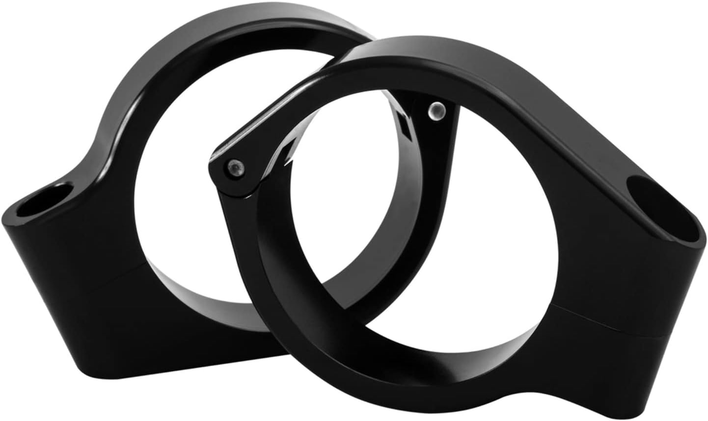 Wrap-Around Fork Turn Signal Brackets - Black - 41mm