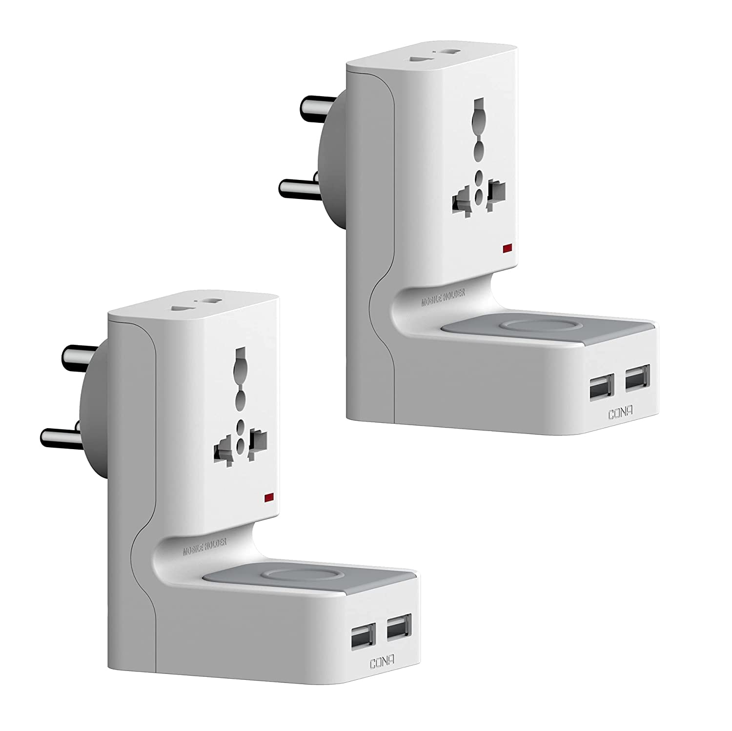 CONAStandy Multiplug 3+2 with USB - (White) - (Material -PC) - Unit 2 Nos