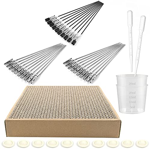 Goreson 塗装ベース 塗装棒 プラモデル 工具 塗装セット (塗装ベース 塗装棒 スポイト 計量カップ セット) プラモデル 工具 塗装道具