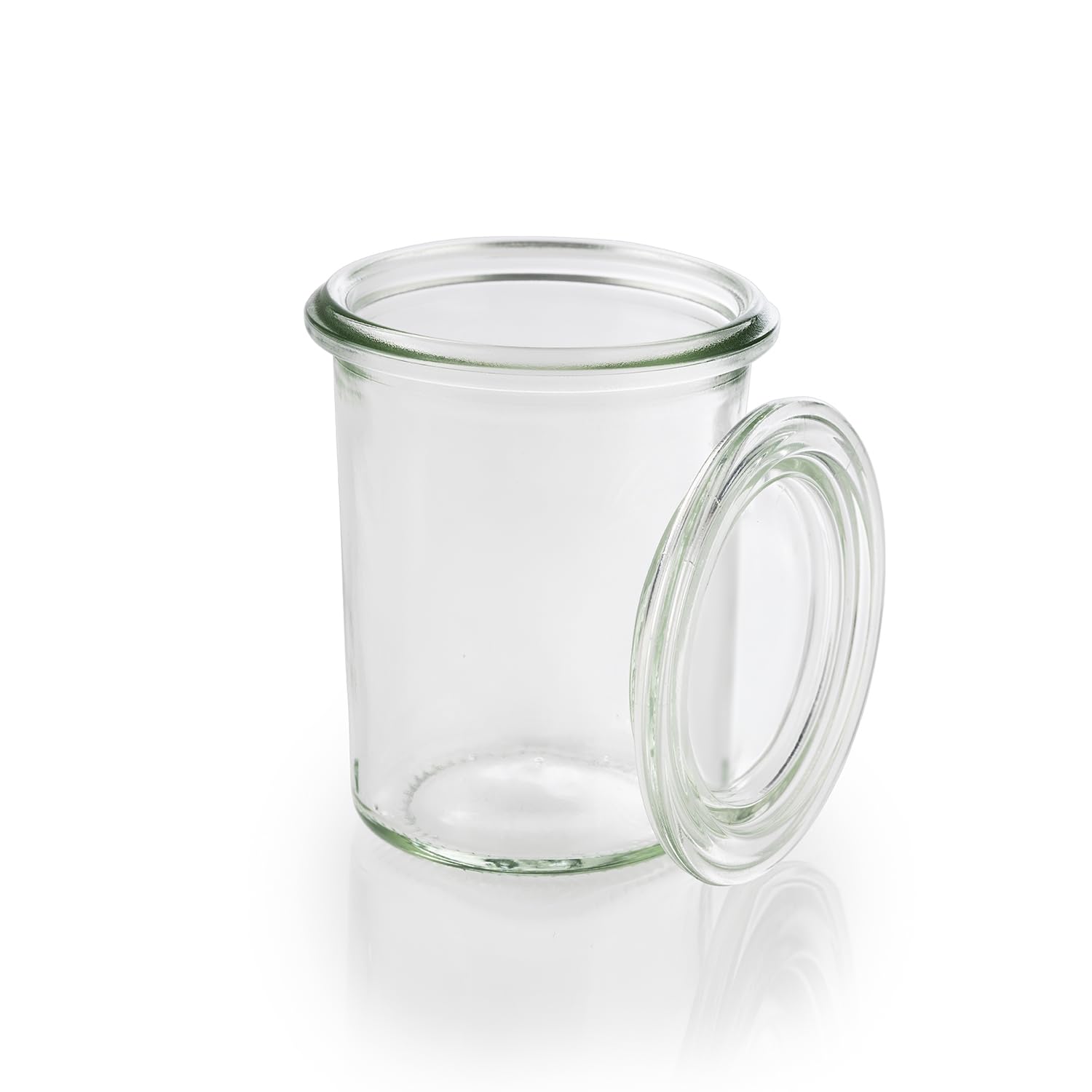 APS 12 Oryginalne słoiki WECK 160 ml z pokrywką, mini forma ze szklaną pokrywką, słoik na przetwory, słoik dekoracyjny, słoik na desery, nadaje się do mycia w zmywarce