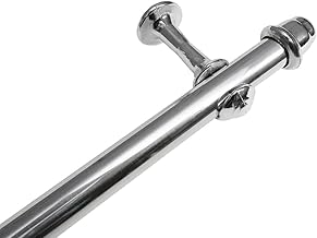 Kit varão de cortina 1,20 metros 19mm Cromado Completo Instalação