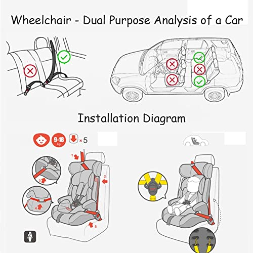 Silla de ruedas completamente reclinable para niños con parálisis cerebral Silla de ruedas infantil plegable liviana de aluminio con respaldo alto, mesa de comedor adecuada para edades de 2