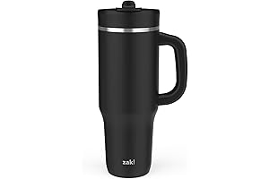 Harmony Leak-Proof, Vacuum-Insulated Zak Tumbler with Handle (Ebony Black, 40 oz)