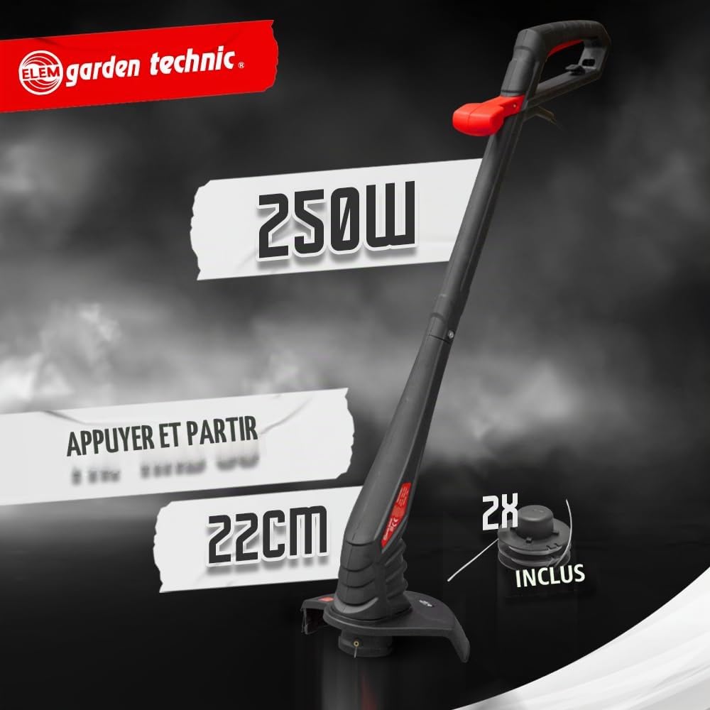 Tondeuse 1300W 32 cm + Coupe Bordures 250W 22 cm