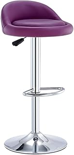 FFYN Sgabelli da Bar Sedia Girevole Sgabelli da Bar in Metallo Sedie Alte per Cucina Bancone Colazione Sedia con Seduta in Pelle PU Sgabelli Alti Regolabili per Bar da Cucina (Color : B