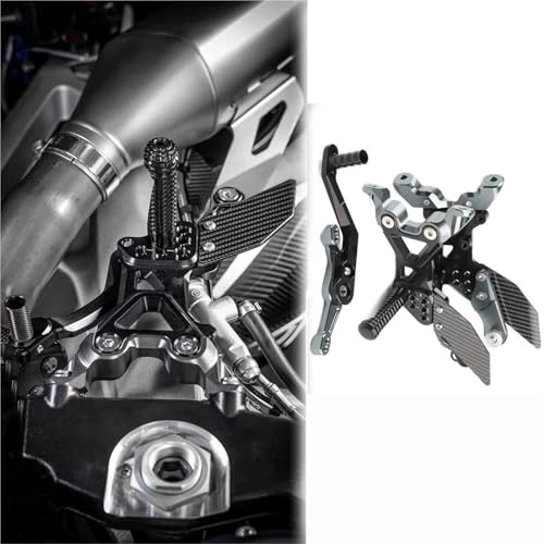 オートバイ用フットレスト S1000RR 2019 2020 2021 2022 2023 交換用フットペグ フロアボードアクセサリー バイク用カーボンファイバー製フットレスト フットペグ