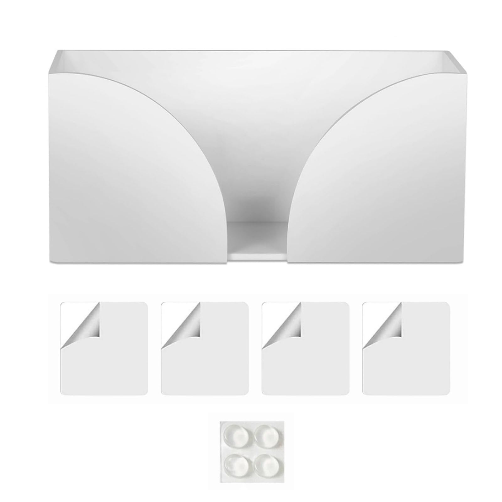 Nucelit Modern Acrylic Napkin Rack with Nonslip Grip Kitchen Countertop Storage Commercial Household Use Kitchens Countertop Paper Towel Holder