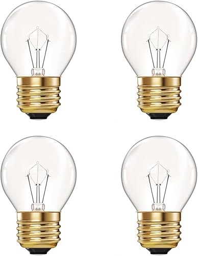 Miniatura 7 de Bombilla G45 para horno de 40 W, bombillas de repuesto para electrodomésticos de alta temperatura de 572.0 °F para horno, refrigerador, microondas