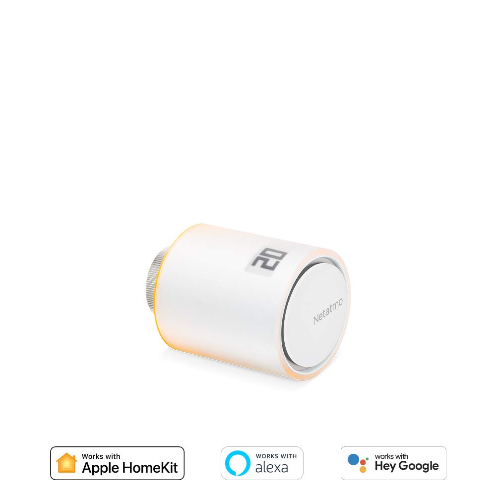 Netatmo Smartes Heizkörperthermostat WLAN, Zusatzmodul für das Smarte Heizkörperthermostate Starterpaket und für den Smart Thermostat, Energie sparen & Komfort steigern, NAV-AMZ