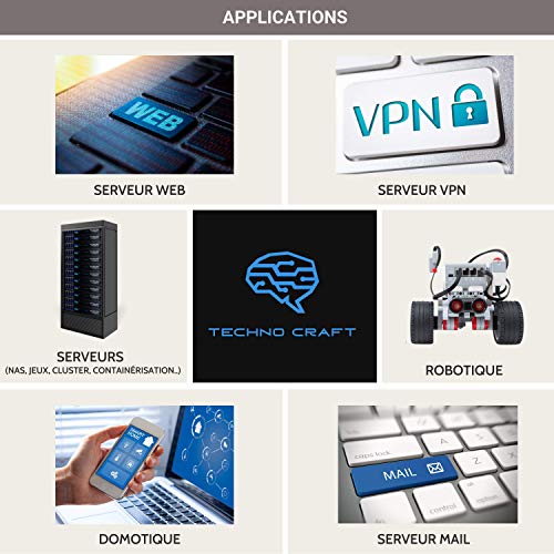 TECHNO CRAFT Raspberry Pi 4 Model B, 4 GB RAM + 32 GB klasse 10, micro-SD-kaart, officiële voeding Raspberry Pi4… - Afbeelding 8