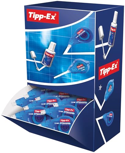 Tipp-Ex Easy Correct Rubans Correcteurs (Très Résistants), Parfait pour l'Ecole et au Bureau, 12...