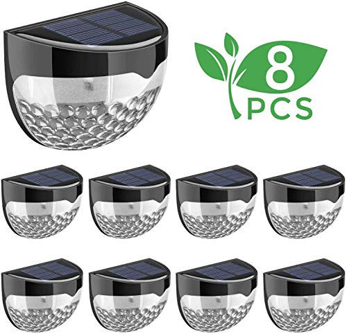 Preisvergleich Produktbild Ourine 8 Stück Solarzaunleuchten 6LED Gartenleuchte wasserdichte dekorative Lampen