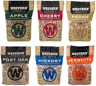 Western Wood Smoking Chip Variety Pack of 6, 180 cu in per Bag