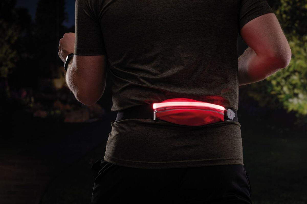 Paulmann Marsupio Luminoso Rosso Ricaricabile Con Scomparto Per Smartphone – Sicuro Di Notte Per Jogging E Trekking - 2