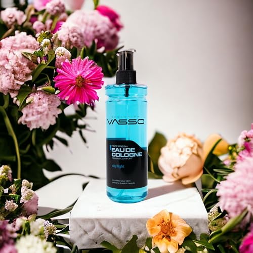 Vasso Aftershave Barber Cologne, Eau De Cologne City Light 370ml | Relaxing Refreshing Spray Lotion | Premium Grooming Product | Long-lasting Fragrance Ocean Scent for Men & Women - Image 5