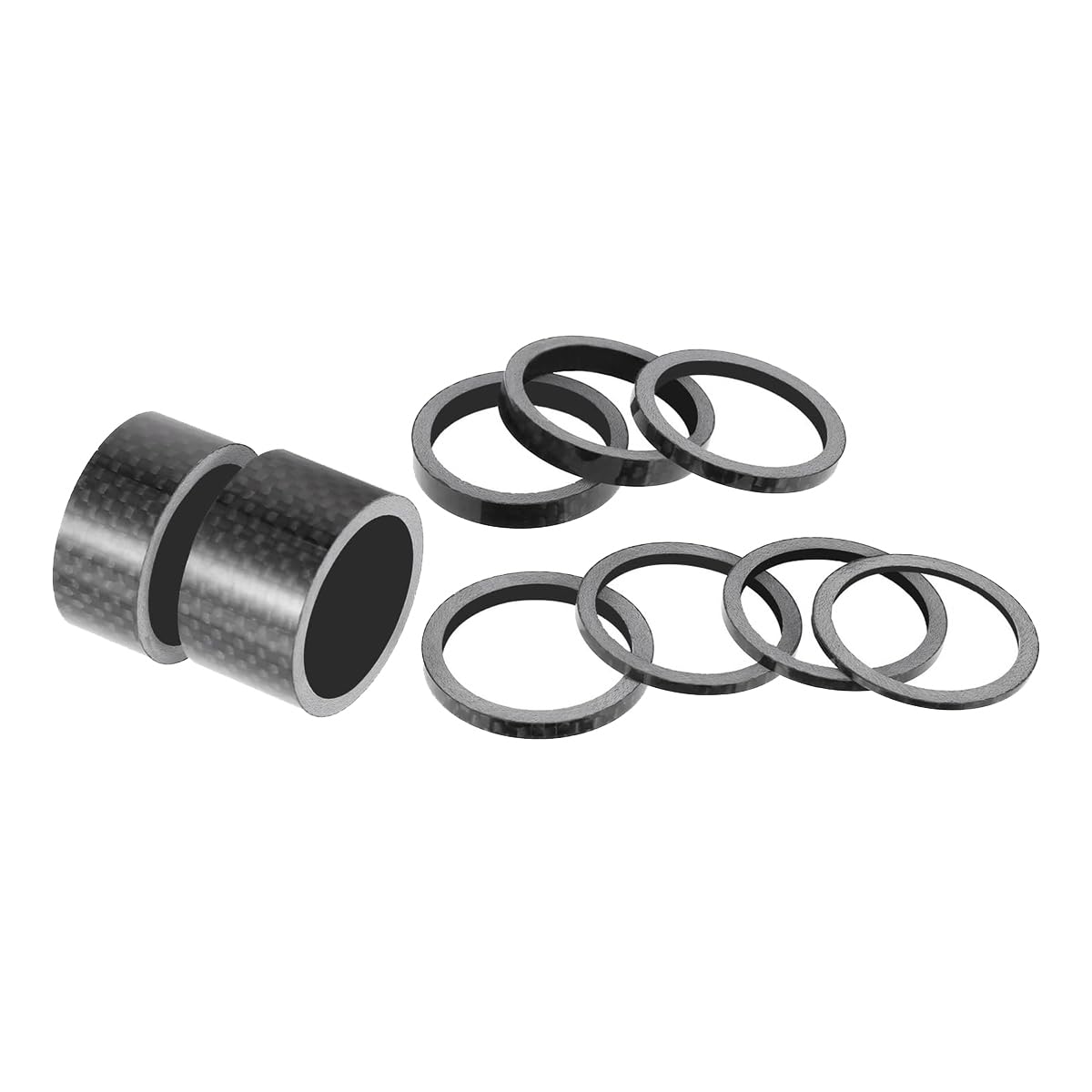 BXT Distanziali Carbonio Per Cuffie Bici – Spacer Carbon 1 1/8 Pollice 28.6 Mm