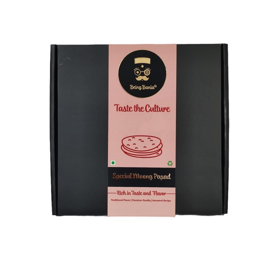 Being Bania Special Moong Papad 100% Natural and Handmade, Moong Dal Papad, Appalam, Papadam and Fryums