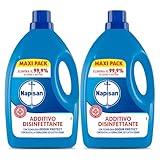 Napisan Additivo Disinfettante Lavatrice, Confezione da 2 x 2.2 Litri di Additivo Liquido ...