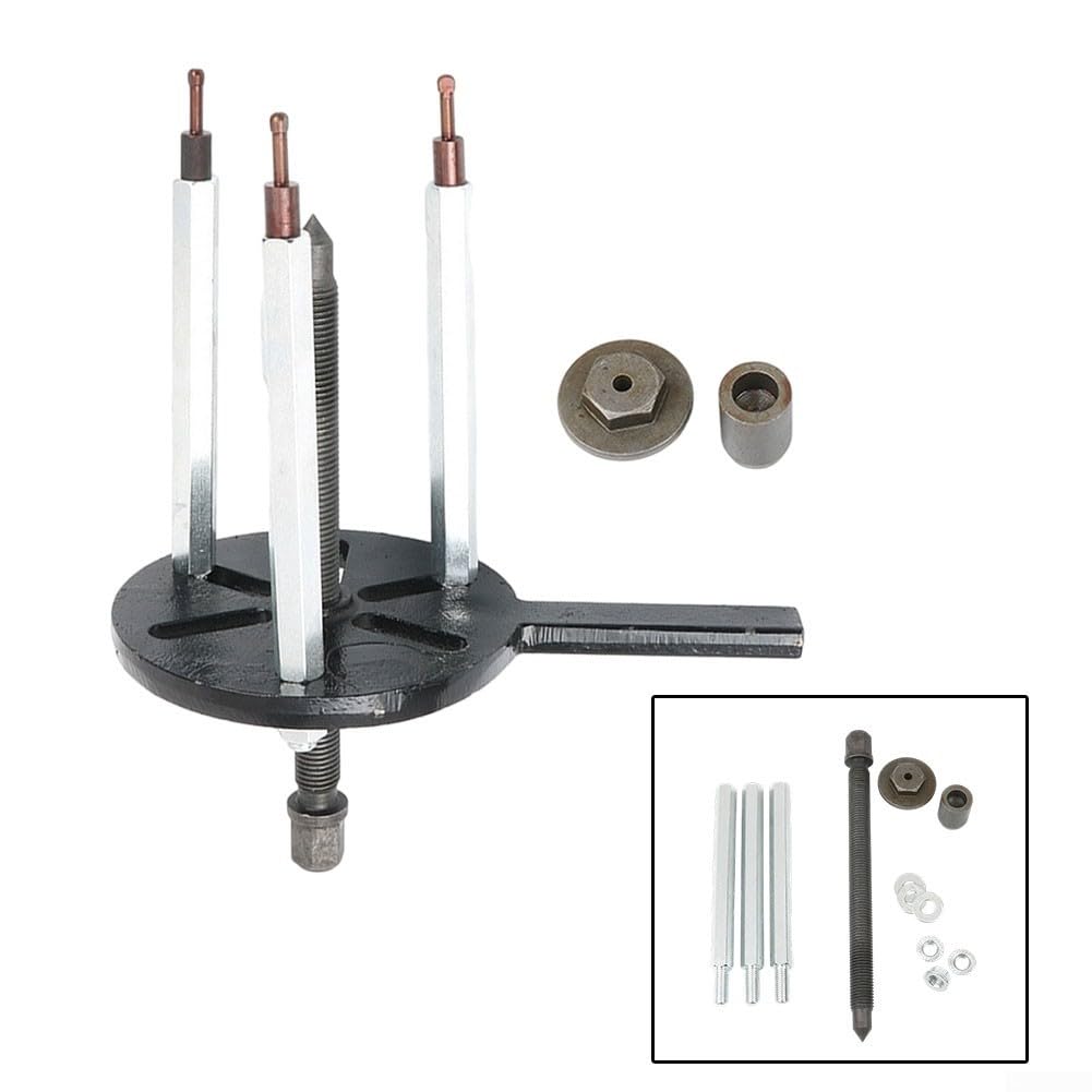 Kit di estrattori per cuscinetti da 6 pezzi compatibile con cuscinetti da 6005 a 6310 con struttura in acciaio al cromo vanadio forgiato (acciaio rosso con gancio)