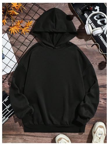 Floerns Boy's Floral Graphic Hoodie Fleece Long Sleeve Hooded Sweatshirts Fall Clothes2