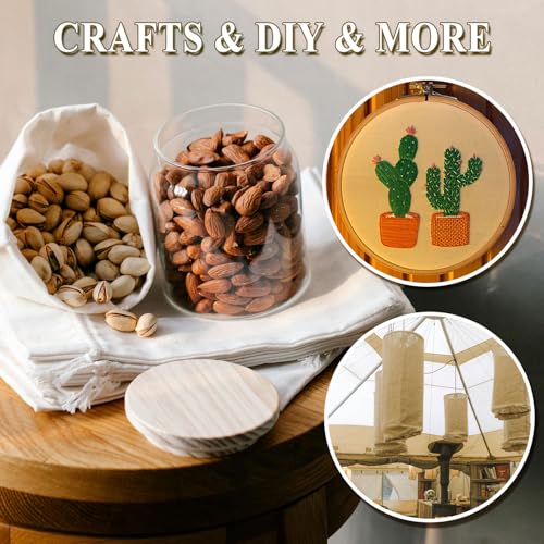 Premium Natural Cotton Muslin Fabric 63" x 2 Yards - Lightweight, Unbleached Needlework and Crafting Material for Sewing, Embroidery, and Home Décor 6 Premium Natural Cotton Muslin Fabric 63" x 2 Yards - Lightweight, Unbleached Needlework and Crafting Material for Sewing, Embroidery, and Home Décor - Image 5