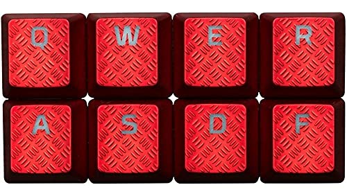 hyperx fps amp moba gaming keycaps upgrade kit red - hxs-kbkc1