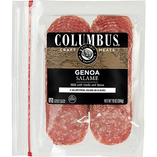 Columbus Sliced Genoa Salame, 10 Ounce cover