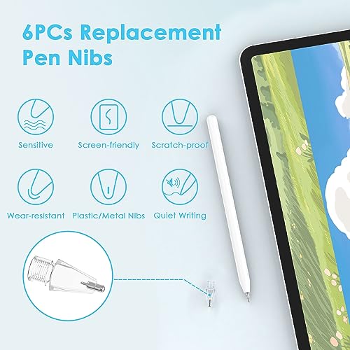 MoKo Punte per Apple Pencil 6 PZ, Punte di