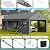 Benass 13x25 FT Heavy Duty Carport Canopy, Portable Garage with Side & Drive-Through Doors, Screened Windows, Removable Sidewalls, All-Weather Waterproof Shelter for SUV, Boat & Outdoor Storage