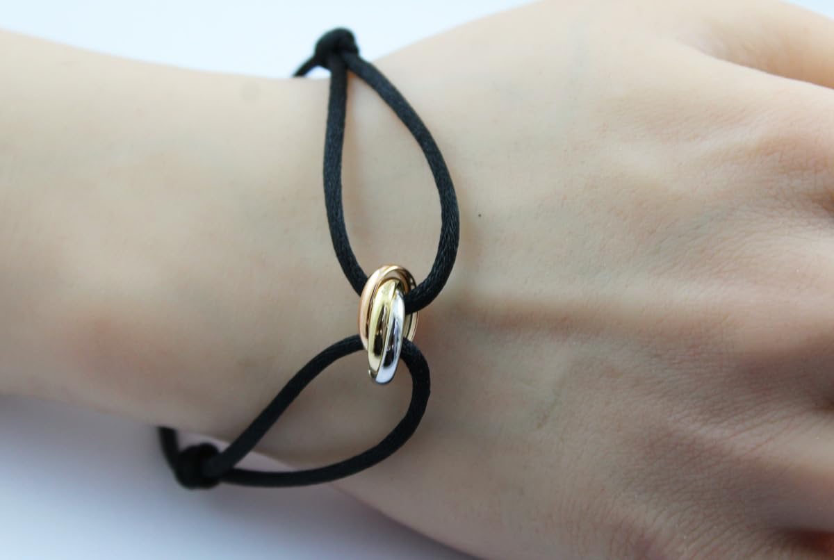 Ch.Abramowicz Tricolor Trinität Armband 585 14K Gelb-Weiss- Rosegold Trinity 99